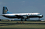  羽田空港のB滑走路に着陸する全日空のYS-11A-513(JA8744) (1981年頃)